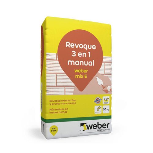 Revoque Mix E 3 en 1 - Manual exterior x 30 kg - COD: 437iGG