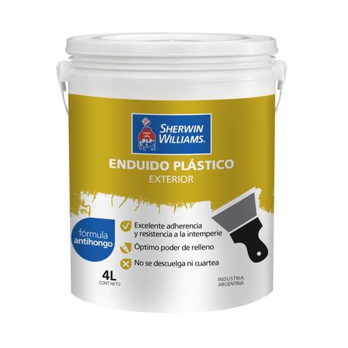 Enduido plástico exterior  4 lt - COD: 18252