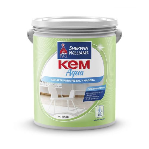 Kem Aqua esmalte satinado blanco 1 lt - COD: 18315