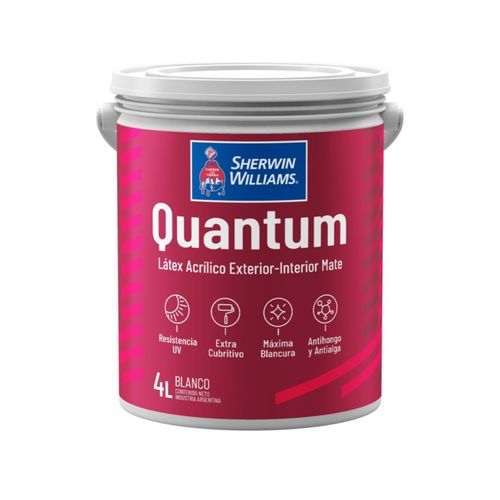 Quantum latex exterior-interior mate blanco 4 lts - COD: 18451