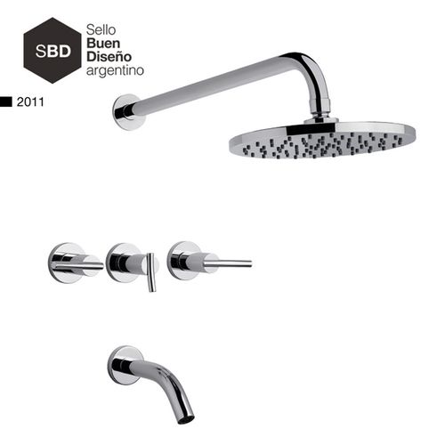 Ducha Libby con transferencia cromo - Grifería FV  - COD: 1451FV