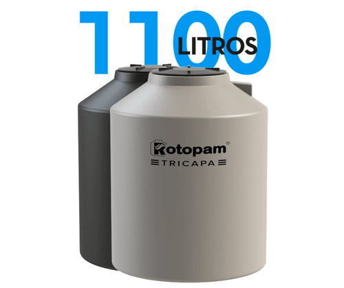 Tanque bi 1100L Rotopam s/acc vert a:1.39m ø:1.10m – COD: 207ROT