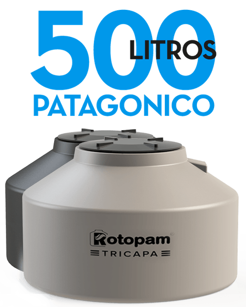 Tanque tri 500L Patag Rotopam s/acc a:0.75m ø:1.05 COD: 313ROT