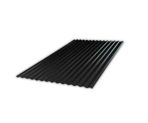 Chapa sinusoidal prepintada negra C25 x 4,00 mts