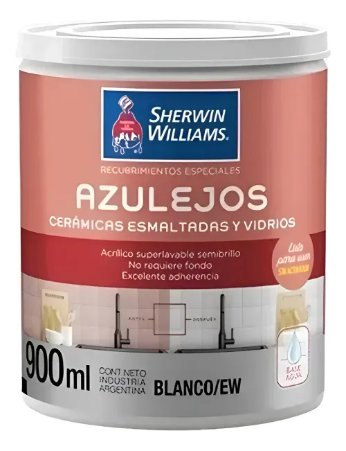 Recubrimiento para azulejos blanco x 0,9 L Sherwin Williams